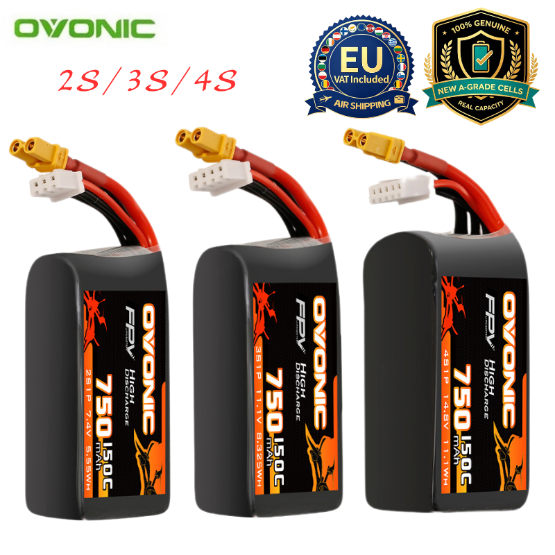 HOT OVONIC 150C 750mAh 7.4V/11 - огляд і ціна Drone Racing Battery