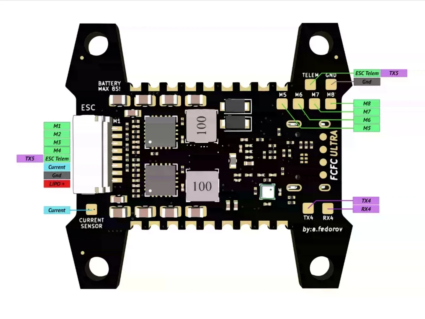 UniFlyKISS ULTRA V3 Flight Con - огляд і ціна Drone Racing Flight Controller